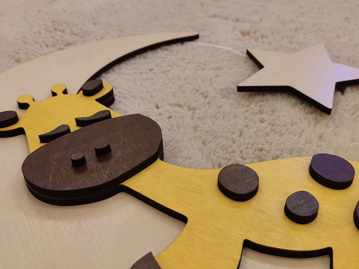 Светильник настенный "Спящий жирафик"