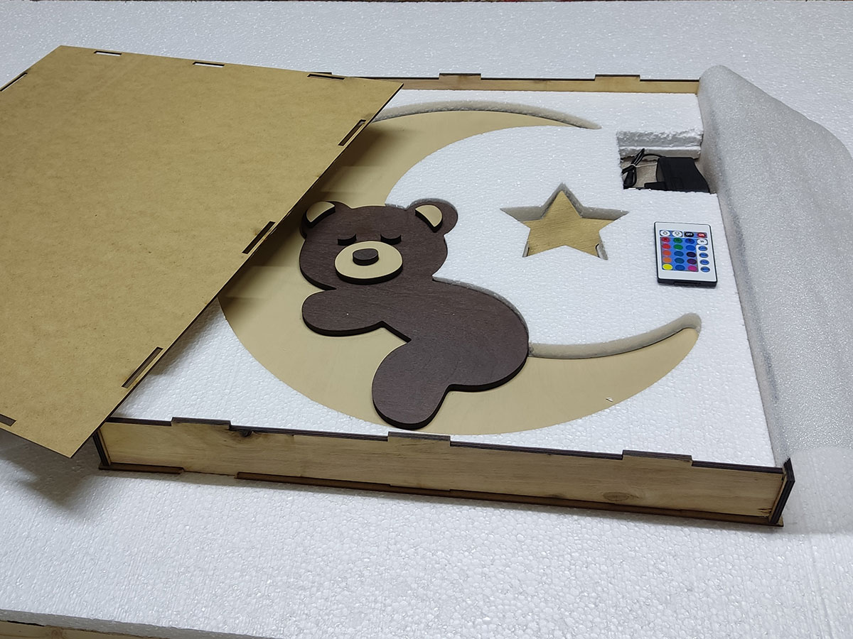 Светильник настенный "Спящий мишка"